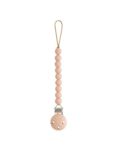 Clip para Chupete de Bebé Mushie Hera Rosa 100% Silicona BPA Free