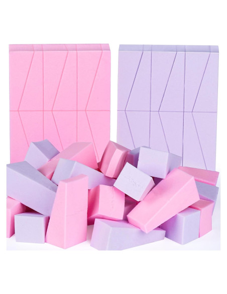 Esponjas de Maquillaje Teenitor 48 Pcs Sin Látex Rosa/Púrpura Esponjas de Maquillaje Teenitor 48 Pcs Sin Látex Rosa/Púrpura