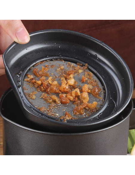 Contenedor de Grasa de Tocino Ourokhome 1.3L con Colador Fino Contenedor de Grasa de Tocino Ourokhome 1.3L con Colador Fino