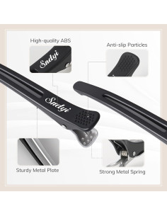 Clips para Seccionar Cabello Sndyi - 12 Piezas Antideslizantes 10.9 cm 2