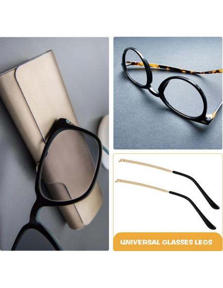 Brazos de Gafas de Metal Reemplazo Hemobllo 14cm Dorado Brazos de Gafas de Metal Reemplazo Hemobllo 14cm Dorado