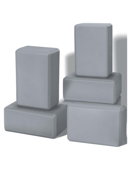 Bloques de Yoga Wettarn 6 Piezas Espuma EVA Antideslizante 23x15x10cm Bloques de Yoga Wettarn 6 Piezas Espuma EVA Antideslizante 23x15x10cm