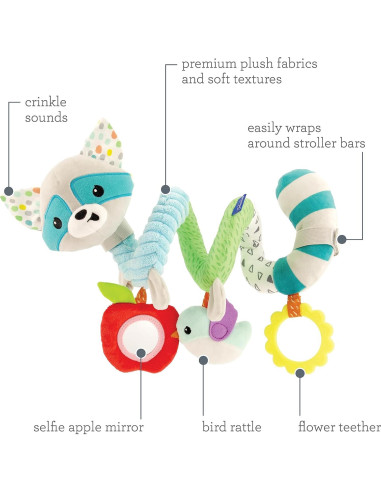 Juguete de Actividad Espiral Infantino Mapache Azul 0-3 años