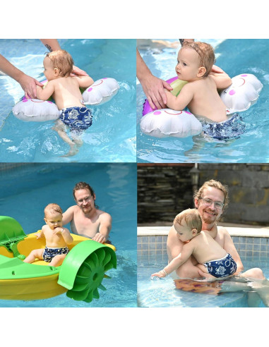 Pañales de Natación Reutilizables ALVABABY 2 Piezas Pequeño