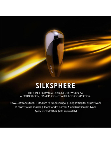 Base de Maquillaje TEMPTU SilkSphere 4 en 1 18 Tonos