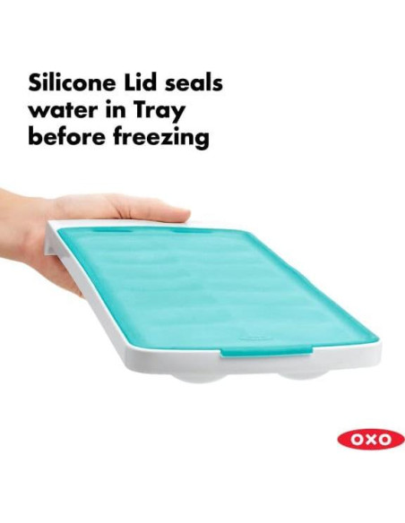 Bandeja de Hielo OXO Good Grips con Tapa Sellada 1 Paquete Bandeja de Hielo OXO Good Grips con Tapa Sellada 1 Paquete