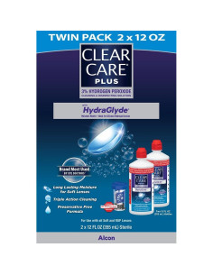 Solución Limpiadora Clear Care Plus 2x340g con Estuche 2