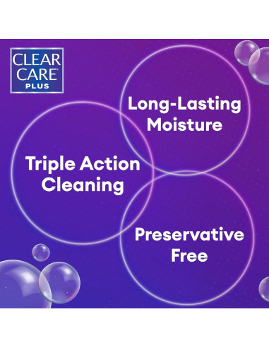 Solución Limpiadora Clear Care Plus 2x340g con Estuche