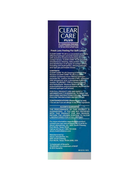Solución Limpiadora Clear Care Plus 2x340g con Estuche Solución Limpiadora Clear Care Plus 2x340g con Estuche