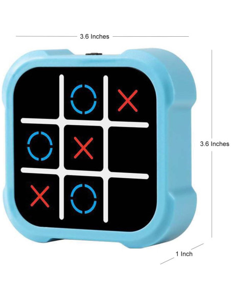 Juego de Tic Tac Toe Eléctrico Zhuoyi 4 en 1 Portátil Azul Juego de Tic Tac Toe Eléctrico Zhuoyi 4 en 1 Portátil Azul