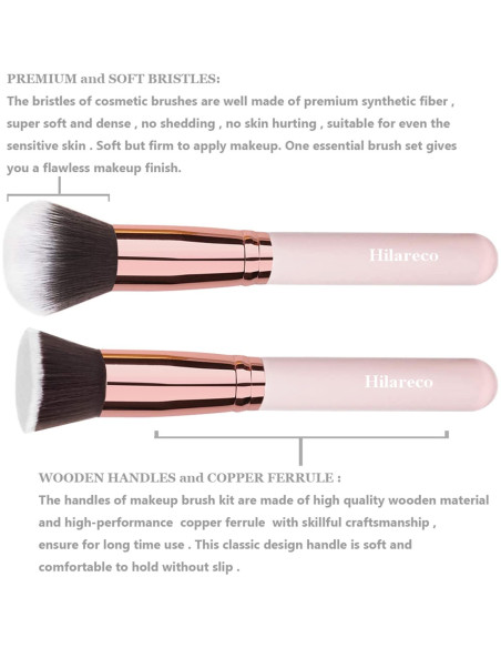 Set de Maquillaje PHOERA: Base Líquida 30ml + Brochas + Esponjas Set de Maquillaje PHOERA: Base Líquida 30ml + Brochas + Esponjas