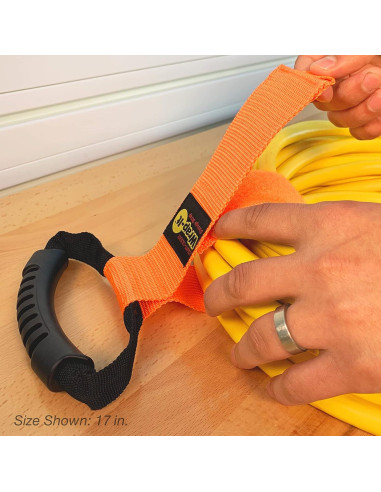 Correas de Almacenamiento Wrap-It 17" Naranja Brillante - 2 Piezas
