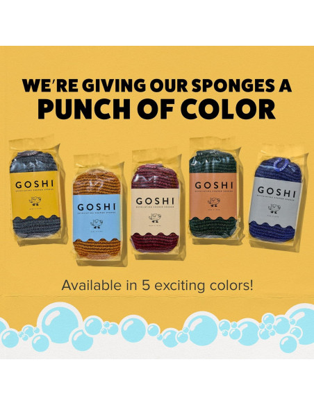 Esponja Exfoliante GOSHI para Ducha - Azul Índigo - Hecho en Japón Esponja Exfoliante GOSHI para Ducha - Azul Índigo - Hecho en Japón