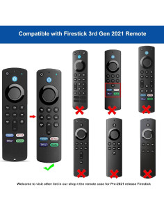 Funda de Silicona TOKERSE para Control Remoto FireTV Stick 3ra Gen 2