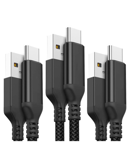 Cable USB C AkoaDa 3 en 1 (1m cada uno) Carga Rápida Cable USB C AkoaDa 3 en 1 (1m cada uno) Carga Rápida