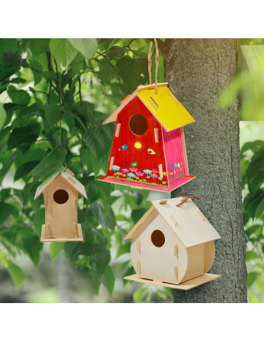 Kit de Casa para Pájaros Deekin - 21 Piezas DIY con Pintura