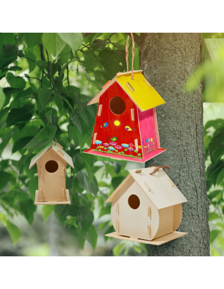 Kit de Casa para Pájaros Deekin - 21 Piezas DIY con Pintura Kit de Casa para Pájaros Deekin - 21 Piezas DIY con Pintura