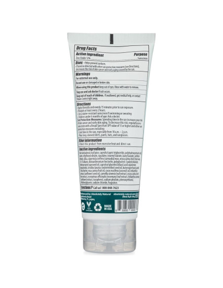 Protector Solar Mineral SPF 15 Absolutely Natural 85g Protector Solar Mineral SPF 15 Absolutely Natural 85g