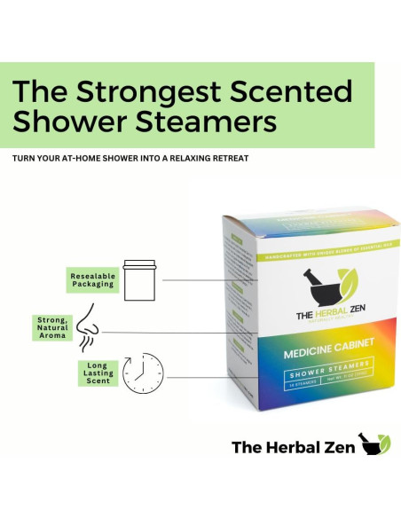 Paquete de Bombas de Ducha Aromaterapia The Herbal Zen - 7 Unidades Paquete de Bombas de Ducha Aromaterapia The Herbal Zen - 7 Unidades