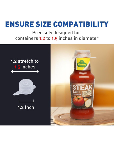 Tapa de Silicona Estirable Walgett 3.05 cm Paquete de 8 Tapa de Silicona Estirable Walgett 3.05 cm Paquete de 8