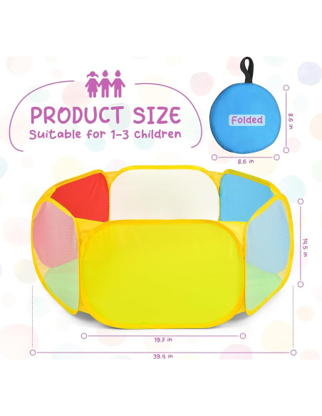 Pozo de Bolas Eocolz para Niños 100x100cm Interior Exterior Pozo de Bolas Eocolz para Niños 100x100cm Interior Exterior