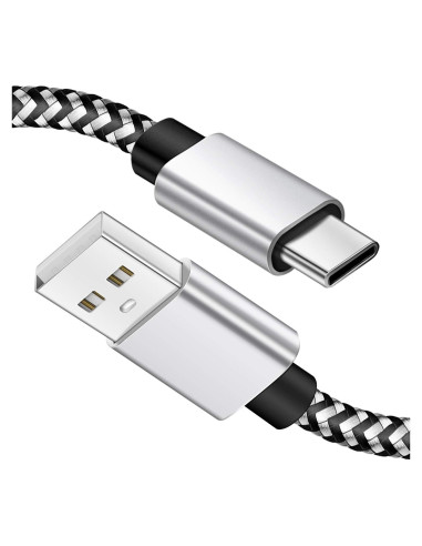 Cable de Carga Rápida USB Tipo C Deegotech 2m 2Pack Nylon