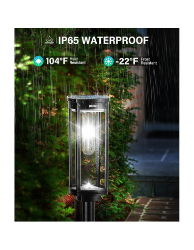 Luces de Camino Solares COXSENI 6 Pcs IP65 Brillantes