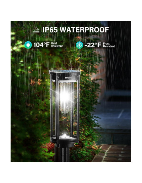 Luces de Camino Solares COXSENI 6 Pcs IP65 Brillantes Luces de Camino Solares COXSENI 6 Pcs IP65 Brillantes