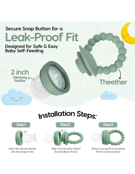 Chupete Alimentador O'doe para Bebés con 3 Tetinas - Libre de BPA Chupete Alimentador O'doe para Bebés con 3 Tetinas - Libre de BPA