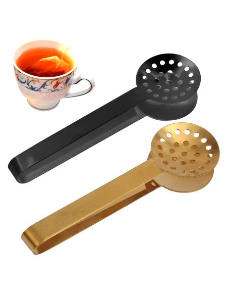 Pinzas para Bolsas de Té Gosknor 2 Piezas Acero Inoxidable Pinzas para Bolsas de Té Gosknor 2 Piezas Acero Inoxidable