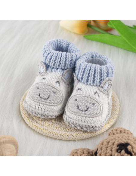 Botines para Bebés Hechos a Mano de Algodón 0-6 Meses Botines para Bebés Hechos a Mano de Algodón 0-6 Meses