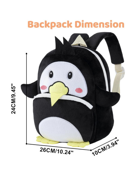 Mochila Infantil MICHLEY Pingüino Negro 24x10x26 cm Mochila Infantil MICHLEY Pingüino Negro 24x10x26 cm