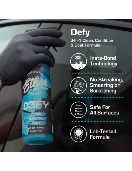 Ethos Defy 3 en 1 - Spray Cerámico para Lavado de Autos 473ml Ethos Defy 3 en 1 - Spray Cerámico para Lavado de Autos 473ml