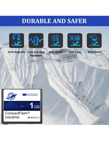 Tarjeta CompactFlash Dogfish 1GB 2 Paquete Industrial SLC