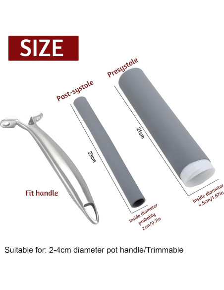 Manga de Silicona Antideslizante Smilelife - 2 Piezas Grande Manga de Silicona Antideslizante Smilelife - 2 Piezas Grande