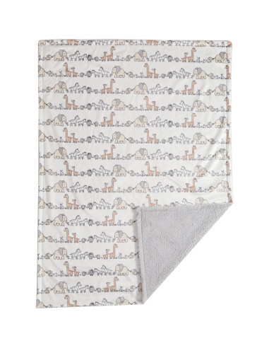 CREVENT Manta Minky para Bebés 75x100 cm Animal Suave