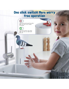 Dispensador Automático de Jabón Espumoso Qiuikloi Gris 2