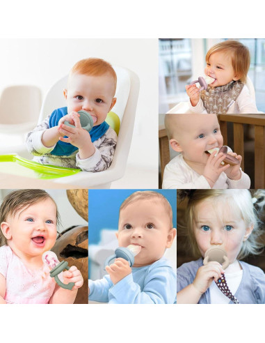 Moldes de Popsicle de Silicona para Bebés - Alivio de Dentición
