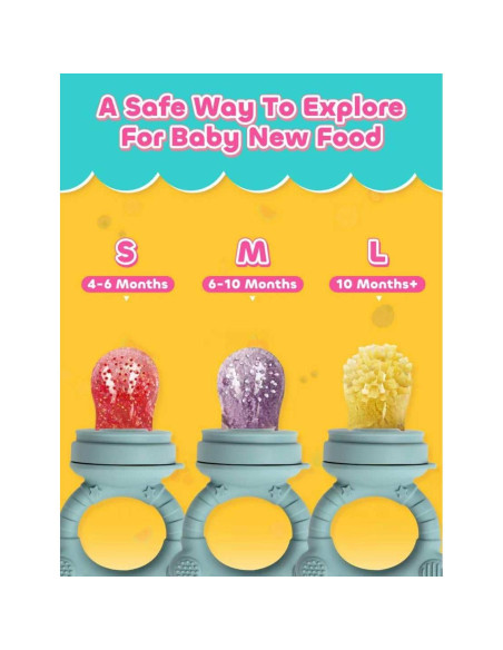 Moldes de Popsicle de Silicona para Bebés LOTBILL - Azul Moldes de Popsicle de Silicona para Bebés LOTBILL - Azul