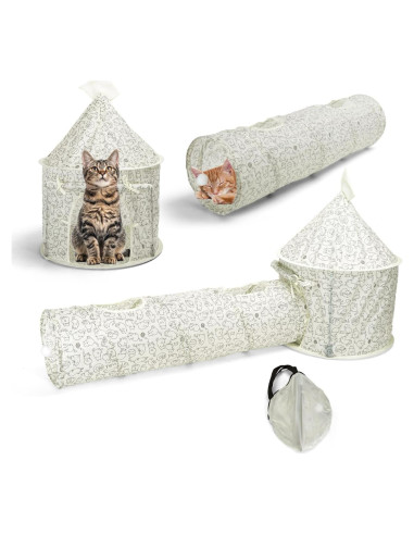 Túnel para Gatos Nobleza Grande Plegable y Lavable 137 cm