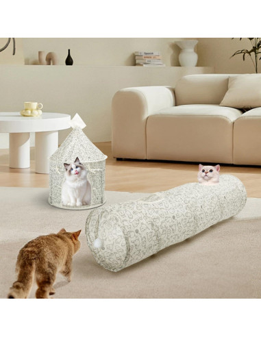 Túnel para Gatos Nobleza Grande Plegable y Lavable 137 cm