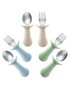 Juego de Utensilios de Acero Inoxidable PandaEar 6 Piezas