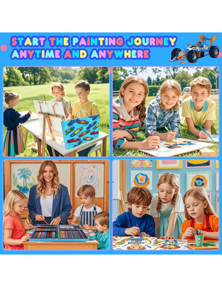 Kit de Suministros de Arte Homicozy para Niños 138 Piezas Kit de Suministros de Arte Homicozy para Niños 138 Piezas
