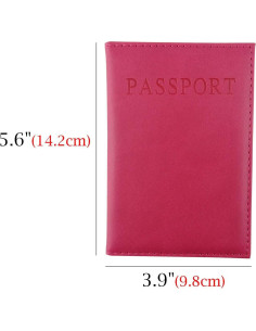Funda de Pasaporte Honbay 2PCS Cuero Artificial Unisex 2