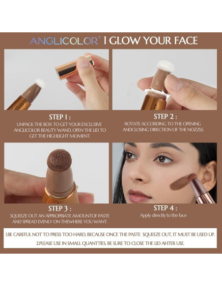 Varita de Contorno Líquido Anglicolor 12ml - Vegana y Natural