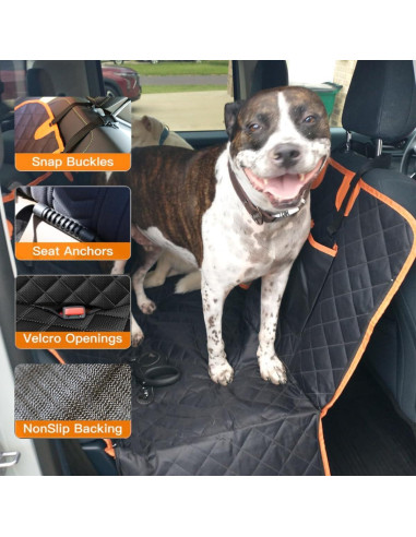 Funda de Asiento de Coche CBBPET 100% Impermeable para Mascotas