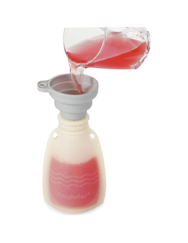 Bolsas de Silicona Reutilizables PandaEar para Bebé - 7 Unidades 150 ml