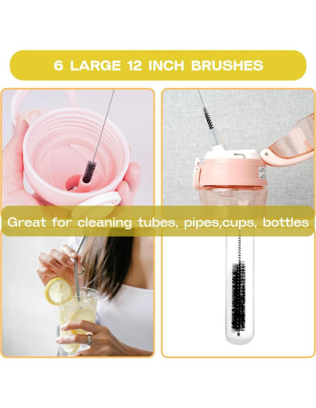 Juego de Cepillos Limpiadores de Pajitas 6 Piezas FAMILIA DE CEPILLOS Juego de Cepillos Limpiadores de Pajitas 6 Piezas FAMILIA DE CEPILLOS