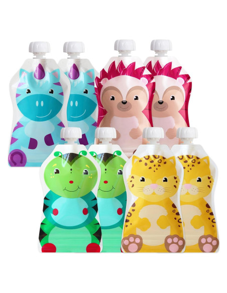 Bolsas Reutilizables para Comida ChooMee FreshSquad 5 oz - 8 Unidades Bolsas Reutilizables para Comida ChooMee FreshSquad 5 oz - 8 Unidades