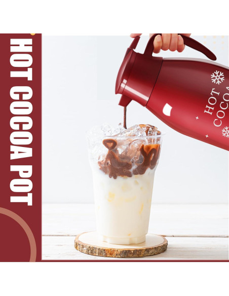 Dispensador de Chocolate Caliente LemonRoad 2L Rojo para Fiestas Dispensador de Chocolate Caliente LemonRoad 2L Rojo para Fiestas